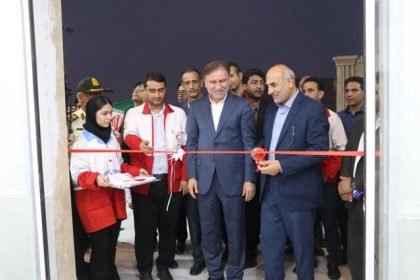 افتتاح ساختمان جدید هلال احمر جم