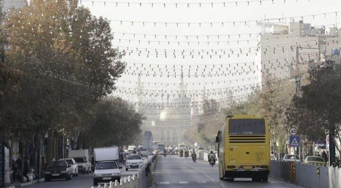 شاخص کیفیت هوای مشهد ناسالم است