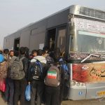 خدمات‌رسانی حمل و نقل شبانه‌روزی به زائران در پایانه چذابه ادامه دارد